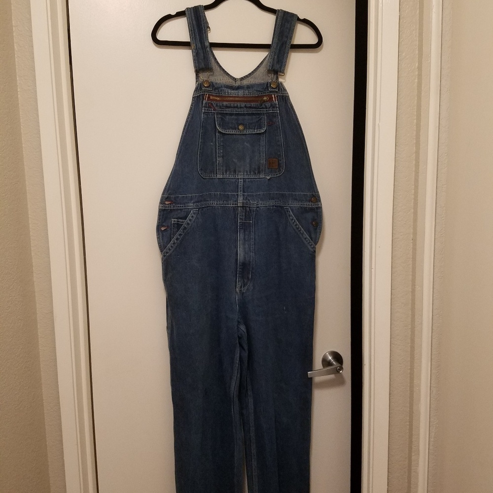 UO Perfectly Distressed Vintage Overalls